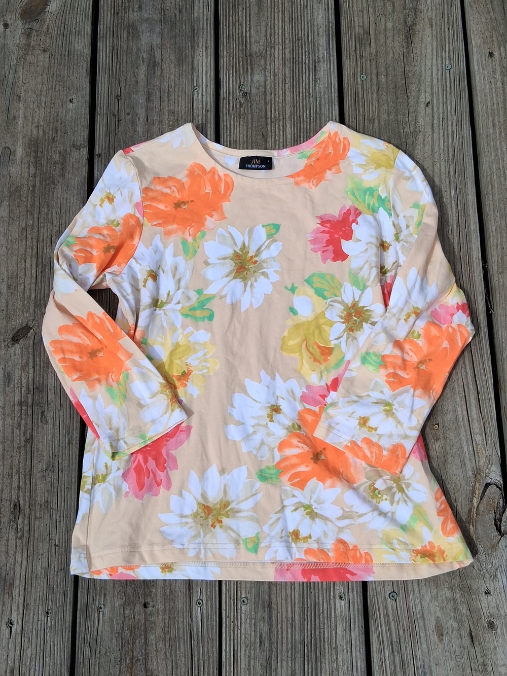 Thompson Peach and Orange Graphic Tee